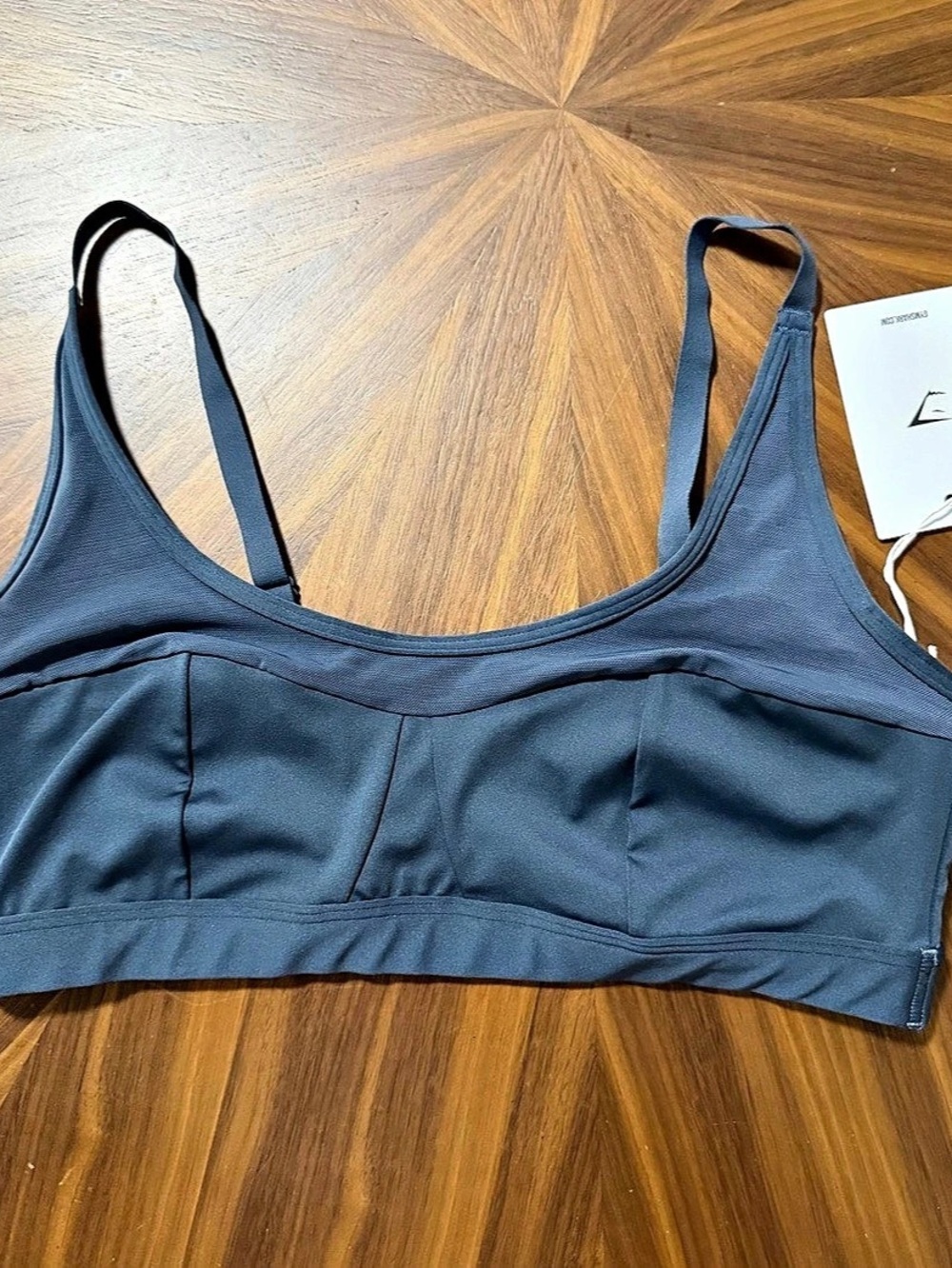 Gymshark Mesh Sports Bra in Blue Medium NWT